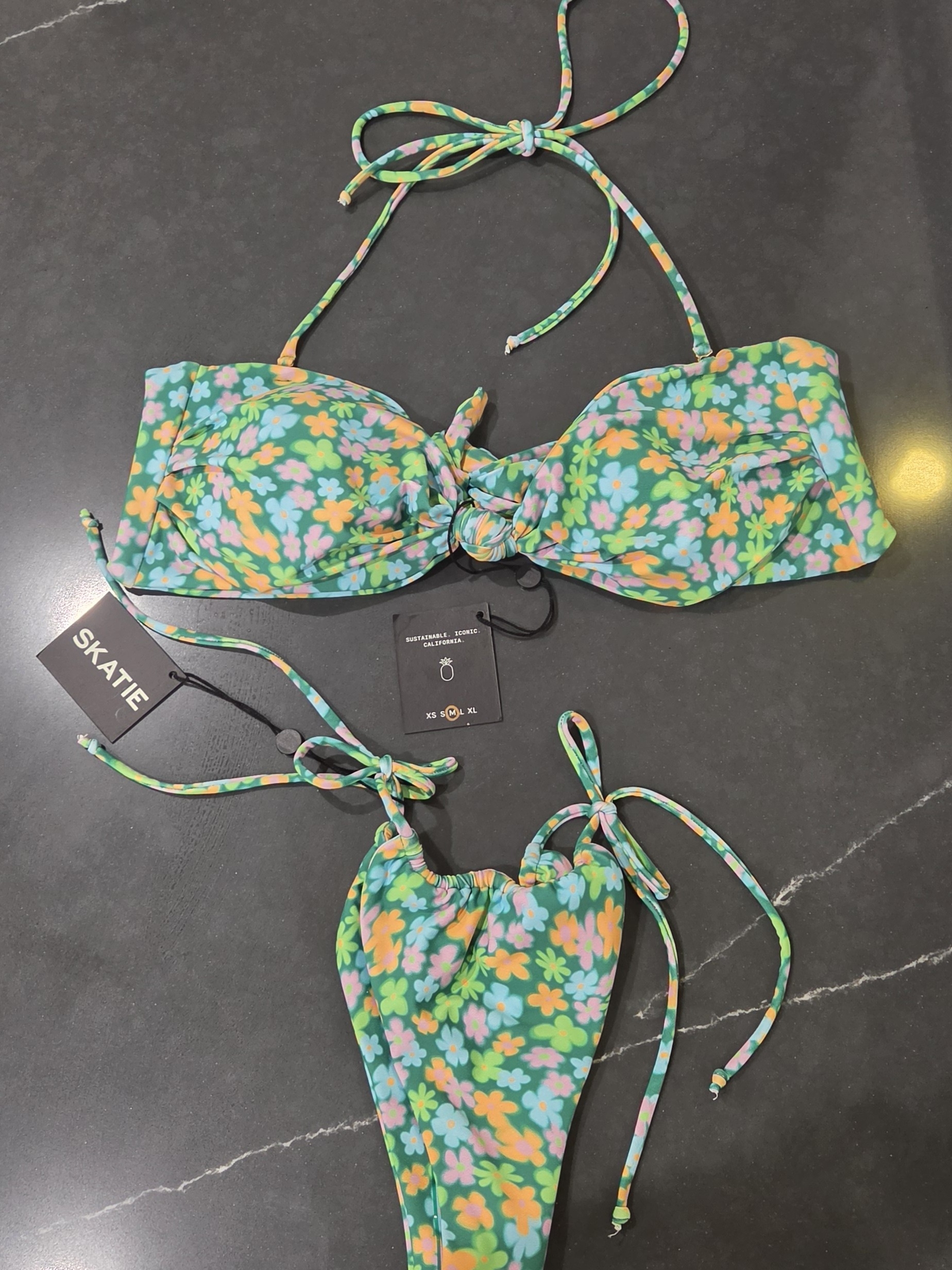 Nwt Skatie Napali Floral Bikini Set
